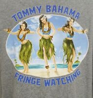 NWT TOMMY BAHAMA Men/'s T-Shirt FRINGE BINGE GIRL WATCHING HULA XLT 2XT
