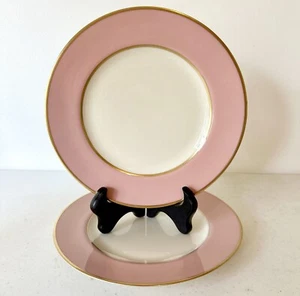 Flintridge California Sylvan Pink Gold Rim 9 Inch Dinner Plate dinnerware - Picture 1 of 7