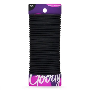 Hair Women'S Braided Hair Elastics Black 4Mm for Medium Hair, 32 Count (Pack of - Picture 1 of 12