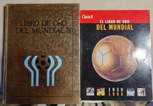 2 Libros de Oro del Mundial 78 World Cup 1978 Argentina Gold Book Limited - Imagen 1 de 13