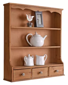 Wandregal Landhausstil Küchenregal Wandschrank Wandablage Antik Wandboard Regal - Bild 1 von 5