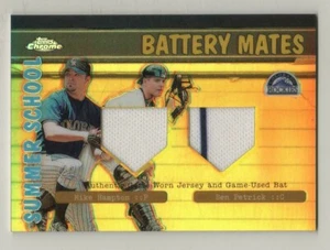 2002 Topps Chrome Summer School Battery Mates Mike Hampton Ben Petrick Game Used - Picture 1 of 1