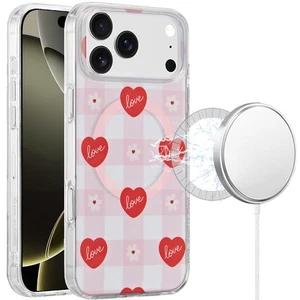 For iPhone 17 PRO Case IMD Dual Layer w/ Magnetic Circle Cover + Tempered Glass - Picture 1 of 132