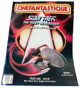Cinefantastique October 1991 Star Trek The Next Generation Magazine + + Vol. 22 - Picture 1 of 7