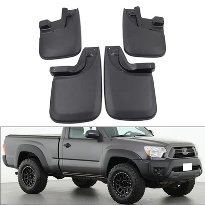 4pcs Front&Rear Wheel Mud Flaps Splash Guards For Toyota Tacoma 2005-2015 - Image 1 of 4