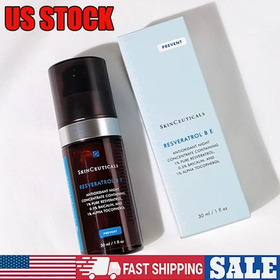 Ночная сыворотка SkinCeuticals Resveratrol B E 30 мл / 1 унция НОВАЯ запечатанная | ПРОДАВЕЦ ИЗ США - Изображение 1 из 4