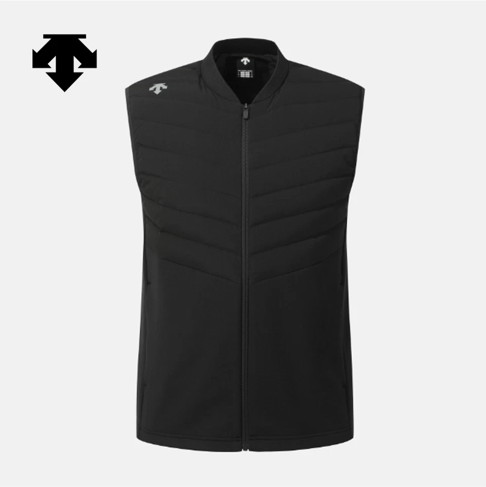 DESCENTE SWISS SKI Running Hybrid Down Vest SQ323RDV91 BLACK ASIAN FIT - Image 1 of 4