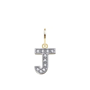 J Letter Pendant Necklace | 9ct Gold CZ Charm | Perfect for Gifting - Picture 1 of 1