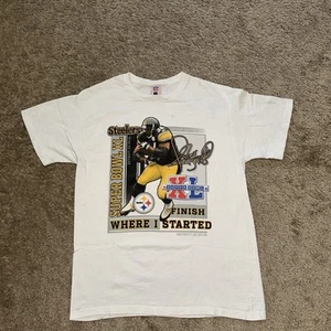 Vintage Jerome Bettis Pittsburgh Steelers Shirt Mens Large Super Bowl NFL Y2K - Picture 1 of 8