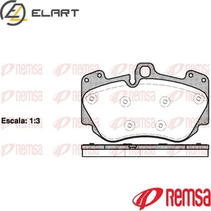 BRAKE PAD SET DISC BRAKE 1140.10 FOR AUDI A5/Convertible R8/Spyder A8/D3 A4/B7 - Picture 1 of 8