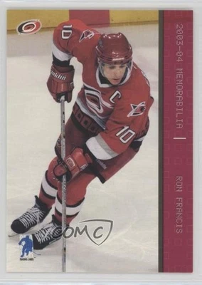 2003-04 ITG Be A Player Memorabilia Ruby /200 Ron Francis #78 HOF - Image 1 of 2