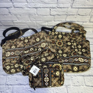 Vera Bradley 3 PIECE Messenger Bag, Villager Tote, Little Hipster, Floral Canyon - Picture 1 of 17