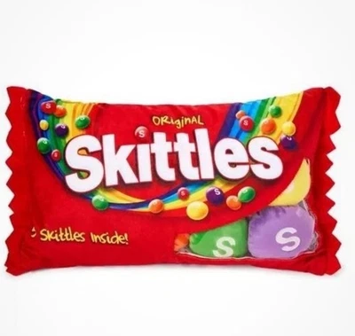 New Officially Licensed Skittles Packet Case & 5 Candies Plush Mini Pillows Set - Image 1 of 3