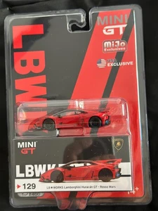 Mini  Gt 1/64 LB Works Lamborghini Huracan GT  Rosso Mars #129 - Picture 1 of 2