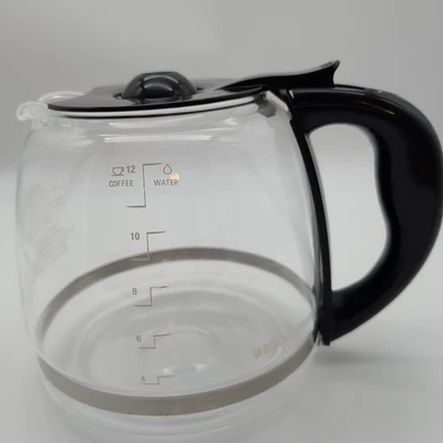 Jarra cafetera de repuesto vintage Black & Decker de 12 tazas, tapa y mango negros Foto 1 de 4