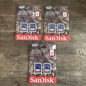 Sandisk SDHC Card 2-Packs Break-Up Country Mossy Oak 8GB For Trail Cameras - Picture 1 of 2