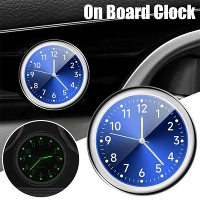 Universal Car Dash Clock Luminous Quartz Watch Ornament♤ D4F2 - Image 1 of 4