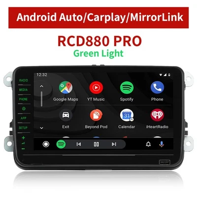 8" RCD880 PRO RCD330 RCD360 Grünes Android Auto Carplay Autoradio For VW Skoda - Bild 1 von 4