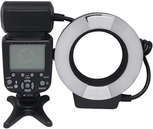 Mcoplus 14EXT-N 5500K Macro TTL Ring Flash Lite for Nikon, Canon - Picture 1 of 5