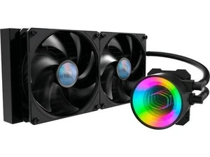 Cooler Master ML280 Mirror 280mm AIO Liquid CPU Cooler with RGB Infinity Mirror - Photo 1/16