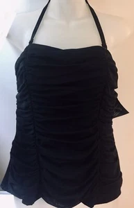 Camiseta sin mangas negra Ban Rouched talla 10 Pulgadas OFF NUEVA con etiquetas precio de venta sugerido por el fabricante $48 - Imagen 1 de 4