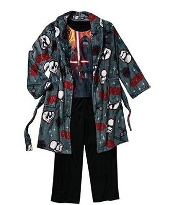 Conjunto de roupão e pijama Star Wars 3 peças menino tamanho 6/7  - Imagem 1 de 2