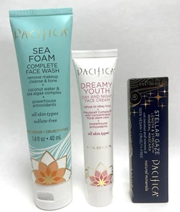 Pacifica Clean Icons 3 Piece GWP Skincare Set - Face Wash, Face Cream, Mascara - Picture 1 of 6