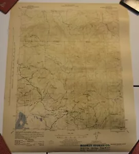 Warner Springs CA Quadrangle USGS Topographic Map 1943 Vintage 22x18 - Picture 1 of 15