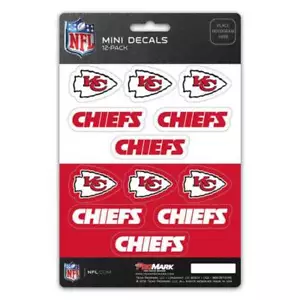 Kansas City Chiefs - 12er Set Aufkleberblatt - Bild 1 von 1