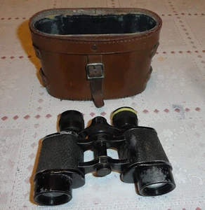 BINOCULARS " WILCEAUX" Made in FRANCE  8 X 30 w/ partial case  -- Vintage - Picture 1 of 10