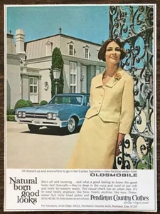 1965 Pendleton Country Clothes Ad Dressed Up To Go in Oldsmobile Cutlass Supreme - Picture 1 of 1