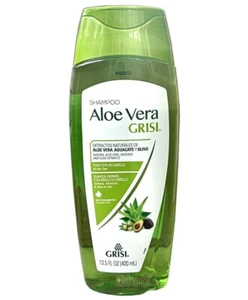 Champú Grisi ALOE VERA suaviza el brillo y el cabello champú hidratante 13,5 oz paquete de 1 - Imagen 1 de 2