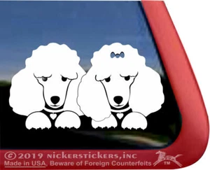 Poodle Pair Window Decal Sticker - Bild 1 von 3