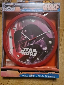 Star Wars / Disney ~ DARTH VADER WALL CLOCK ~ 9.5" New Sealed - Picture 1 of 2