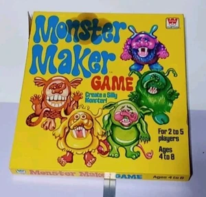 Super Vintage Monster Maker Board Game 1977 Complete Whitman 4746 2-5 Players - Picture 1 of 8