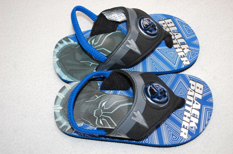 Chanclas iluminadas pantera negra para niños pequeños correa para el tobillo DC COMICS talla S 7-8 Foto 1 de 1