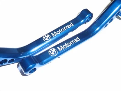 BMW HP2 Megamoto 2006 - 2009 BRAKE & CLUTCH LEVER SET LONG BLUE ROAD TRACK S13U - Image 1 of 4