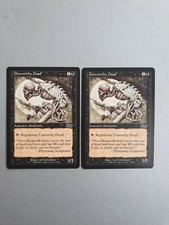 Unworthy Dead x2, MTG Urza's Saga (1998) Common Black Creature VNM