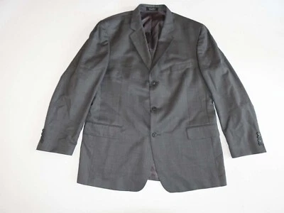 Andrew Fezza Men's Sport Coat Size 46 Long Gray Wool Silk Super 120s Jacket 46L - Image 1 of 4