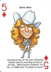 Mazos de héroes Dottie West #5 2019 leyendas de música country - Imagen 1 de 2
