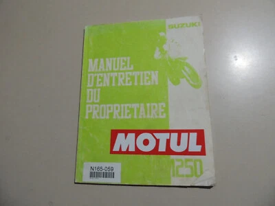 1991 SUZUKI RM 250 Crosser Manuel d entretien du propietaire - Bild 1 von 4