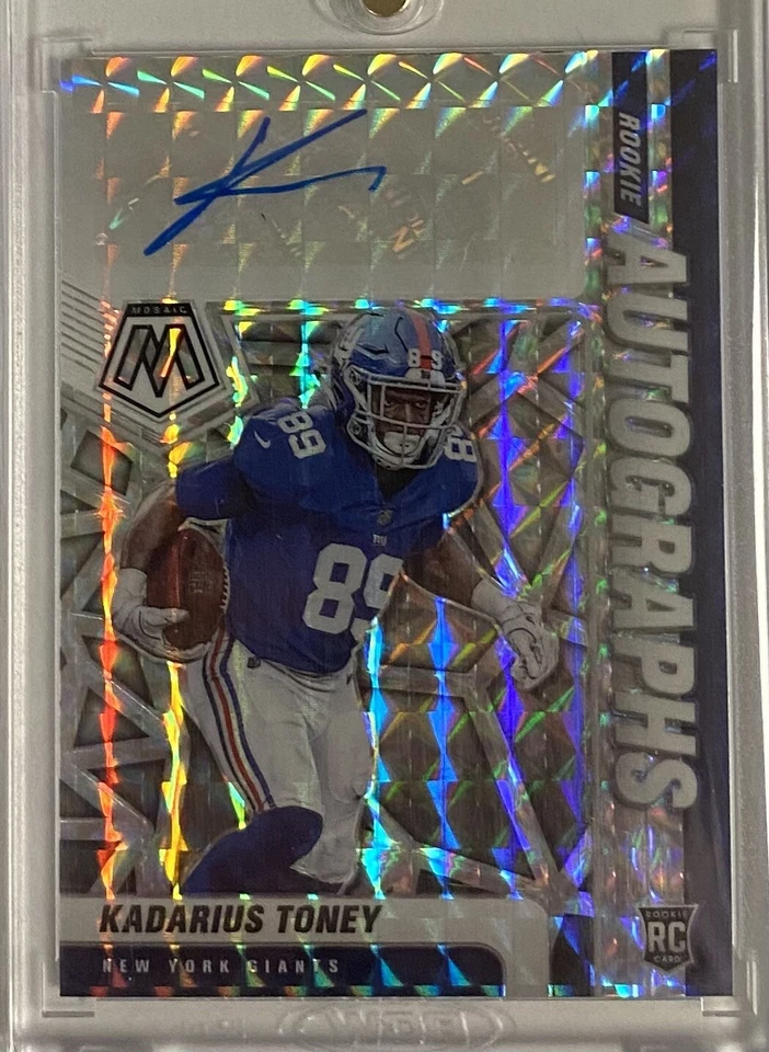 2021 panini mosiac kadarius toney Rookie Autographs silver prizm - Image 1 of 2