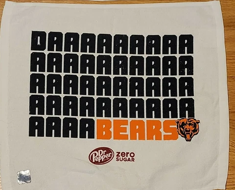 Chicago Bears VS Giants DA BEARS  Game Day Rally Towel 1/2/22 Cover