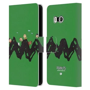 OFFICIAL PEANUTS CHARACTERS LEATHER BOOK WALLET CASE COVER FOR HTC PHONES 1 - Picture 1 of 7