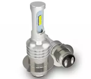 2 LED Head Light Bulb for Moped Scooter Motorcycle ATV QUAD 12V 25/25W P15D-25-1 - Picture 1 of 10