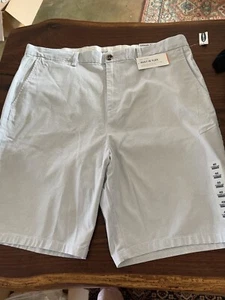 NWT Old Navy Mens Shorts Sz 40 Ultimate Slim Built-In Flex Chino NEW White/Blue - Picture 1 of 12