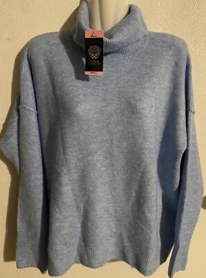 Vince Camuto S Mujer Azul Brezo Elástico Suave Cuadrado Jersey Suéter NUEVO $79 Foto 1 de 4