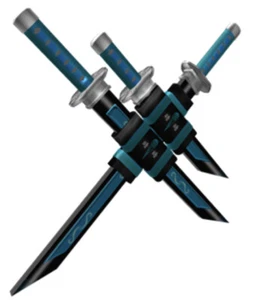 R0BL0X Toy Code Action Collection Silent Swordpack Blu Argento Invia Messaggi - Foto 1 di 2