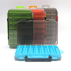 Fishing Tackle Box 14 Compartments Fishing Accessories Lure Hook Storage Case - Picture 1 of 13