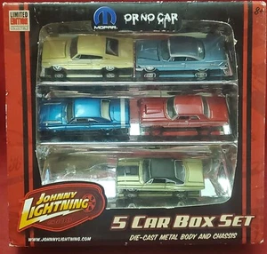 Johnny Lightning Mopar or No Car 5 Car Box Set Exclusive Colors - Picture 1 of 6